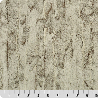 Tela de lujo de almendra Cuddle Whistler - Textil de felpa premium