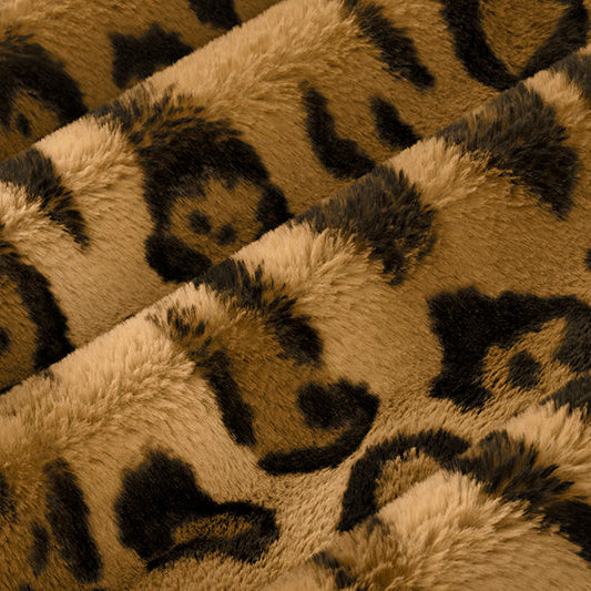 Tissu Cognac Luxe Cuddle Wild Jag au mètre