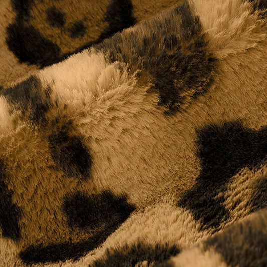 Tissu Cognac Luxe Cuddle Wild Jag au mètre