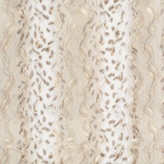 Tela Luxe Cuddle Wild Lynx Ice Taupe - 58" de ancho