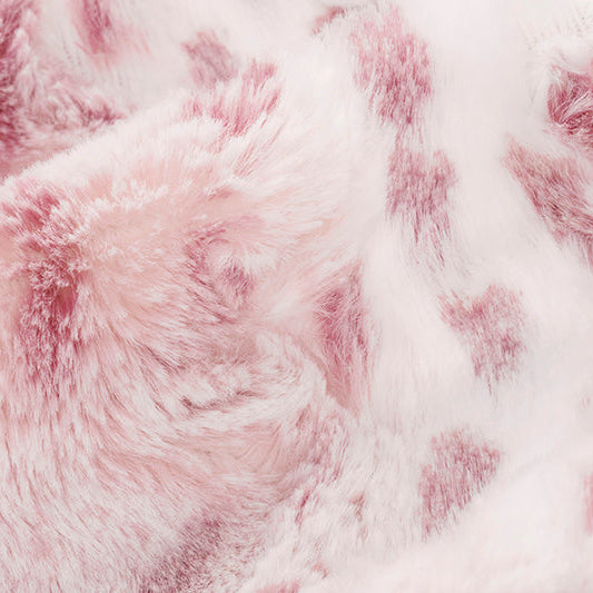 Luxe Cuddle Wild Lynx Wildrose Fabric - 58"/60" per Yard
