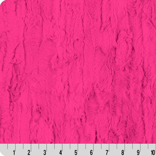 Luxe Cuddle Willow Think Pink Fabric - 58" per Yard