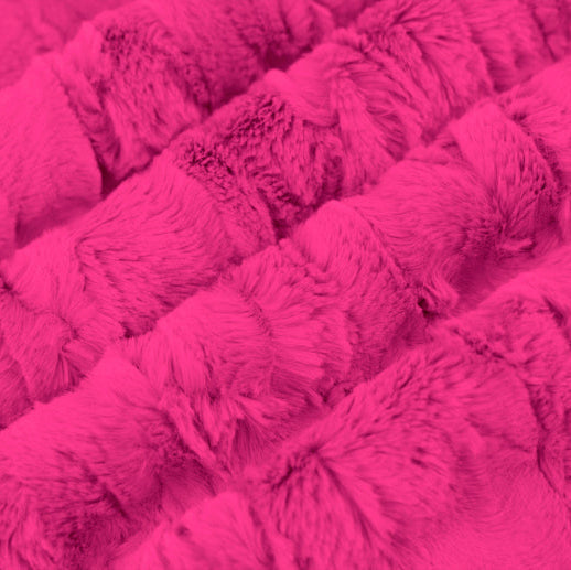 Luxe Cuddle Willow Think Pink Fabric - 58" per Yard