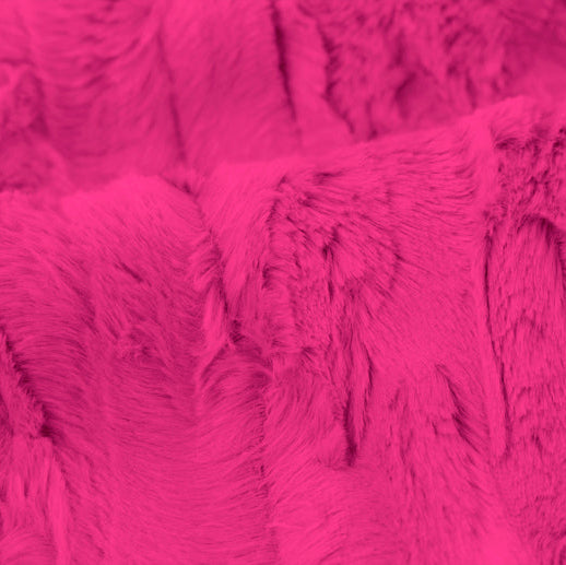 Luxe Cuddle Willow Think Pink Fabric - 58" per Yard