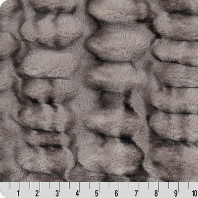 Tissu Graphite Luxe Cuddle Milan Enzo au mètre