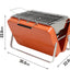 Gril à Charbon Pliable Portable pour Cuisine en Plein Air