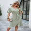 Robe Maxi à Encolure en V et Fente