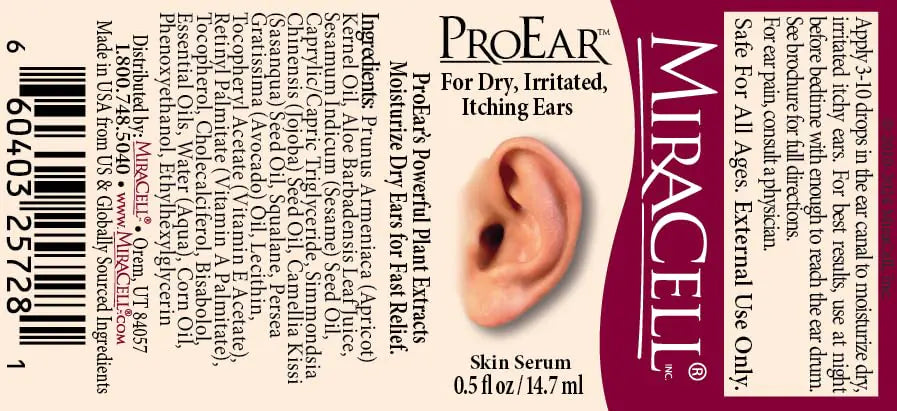 Gouttes auriculaires naturelles Miracell ProEar - 0,5 oz