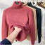Cozy Velvet Art Retro Turtleneck Pullover Sweater
