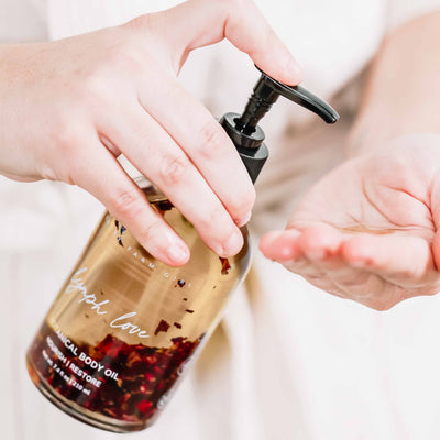 Aceite corporal natural Lymph Love: ideal para masajes linfáticos