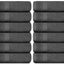 Toallas de mano de lujo gris oscuro - Set de 12, 13x13 pulgadas
