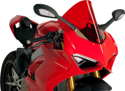PUIG Racing Windscreen - Vibrant Red - Model 9690R - Korvel