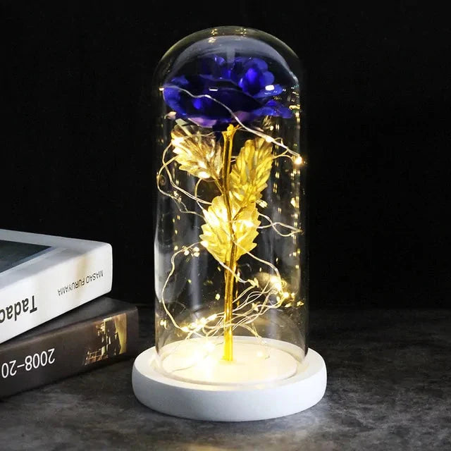 Enchanted Glass Rose Decoration for Home Decor