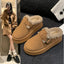 Chaussons d'hiver rétro en peluche Lux Plush pour femmes