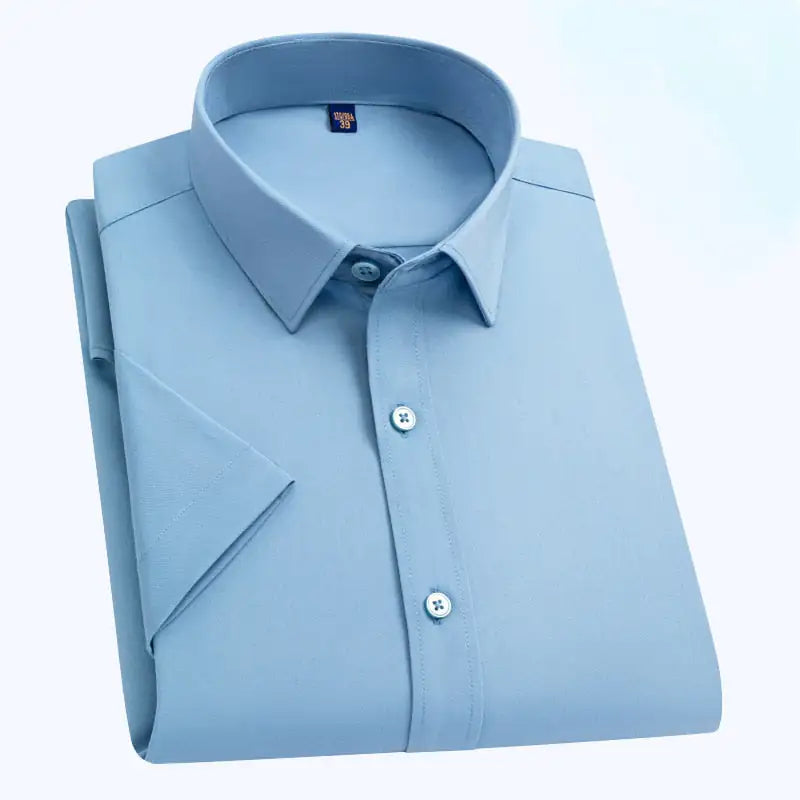 Hydrophobic Short Sleeve Business Shirt for Men