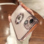 Luxury Plating Logo Hole Case for iPhone