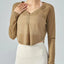 V-Neck Long Sleeve Yoga Top for Active Comfort