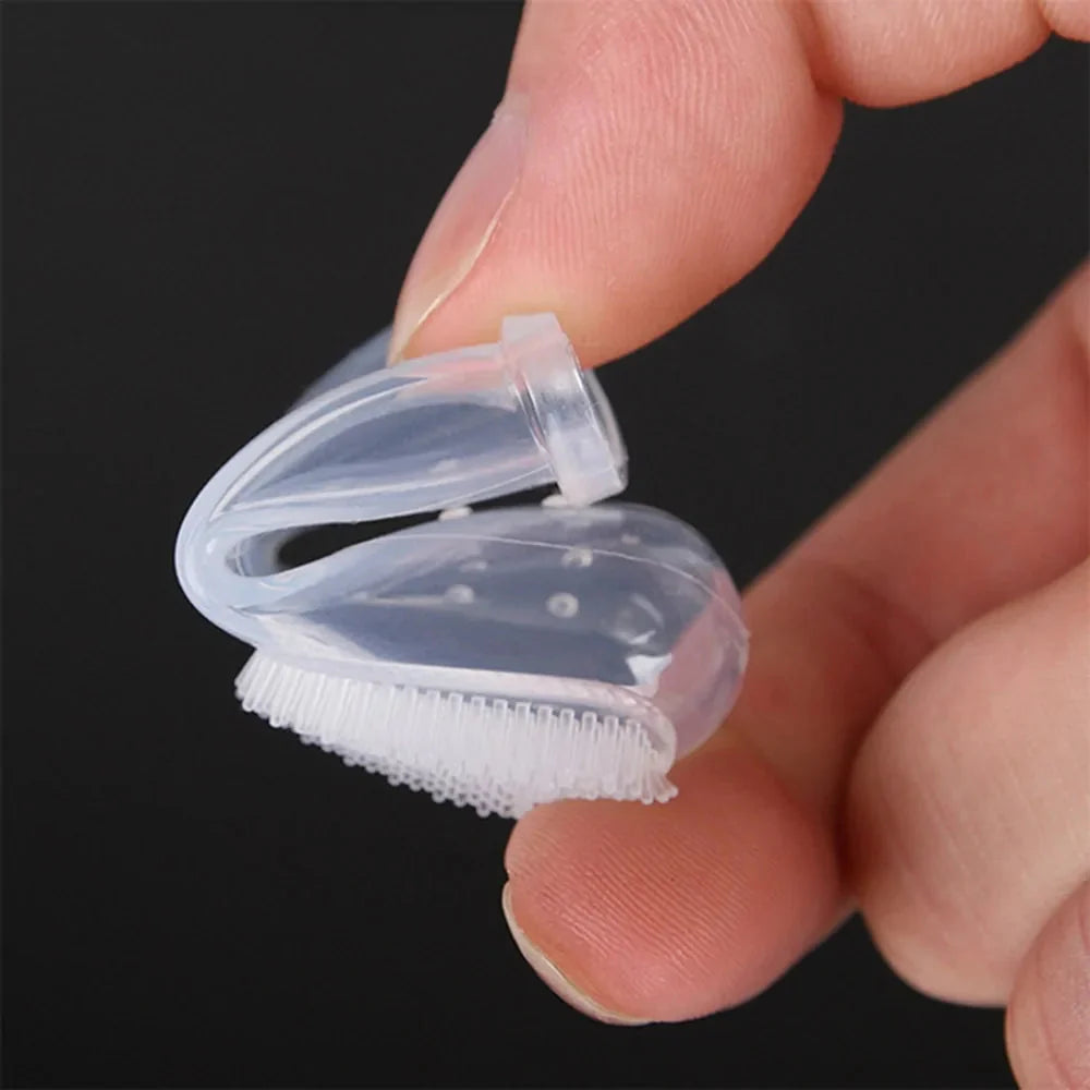 Cepillo de Dedo para Mascotas para un Cuidado Dental Suave
