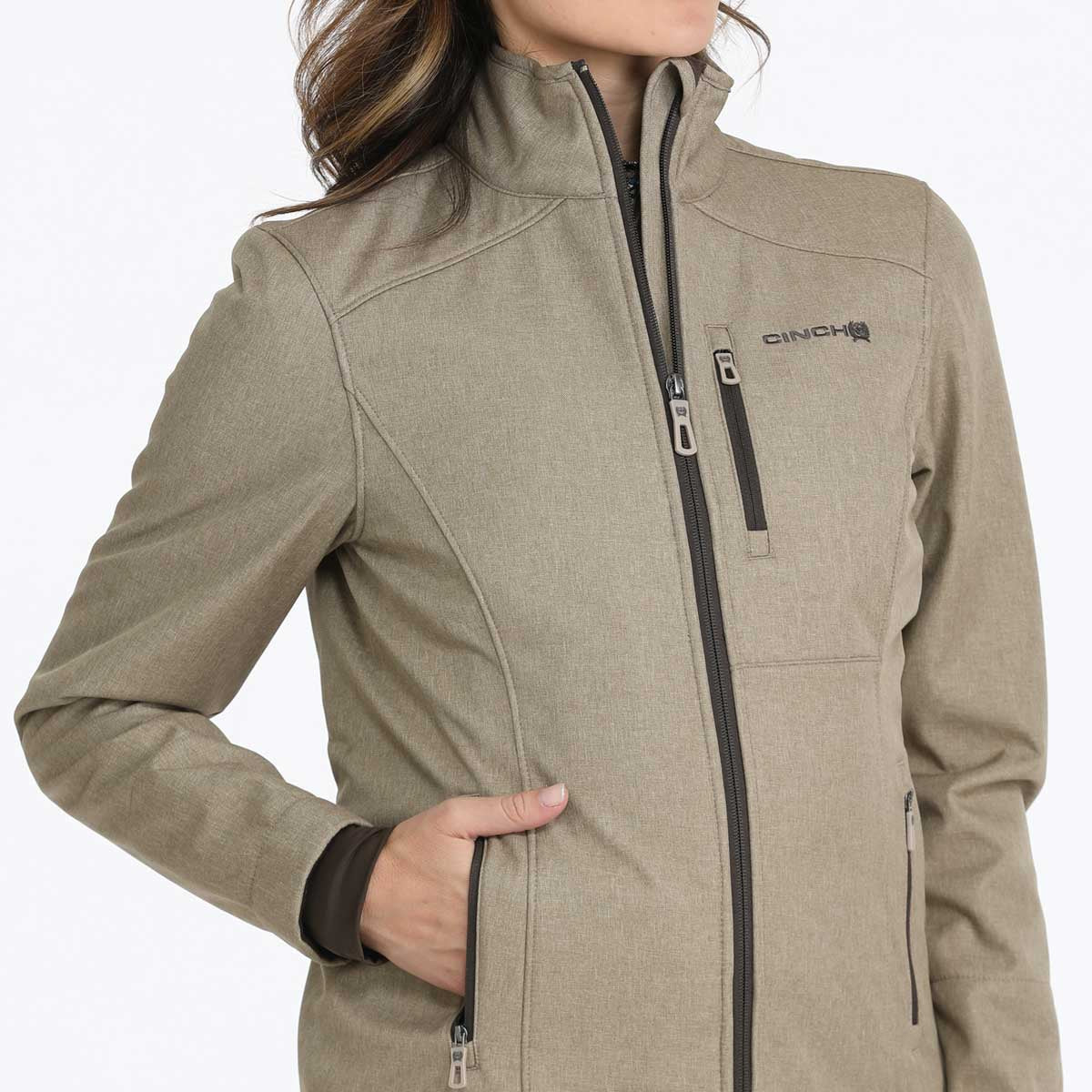 Cinch Women's Khaki Conceal Carry Jacket - Korvel