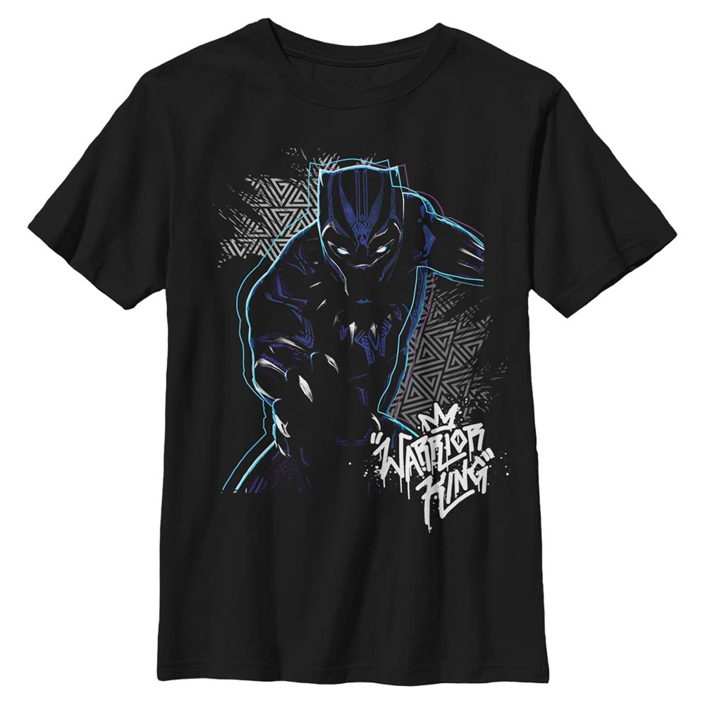 Camiseta de Patrón Triangular de Marvel Black Panther para Niños