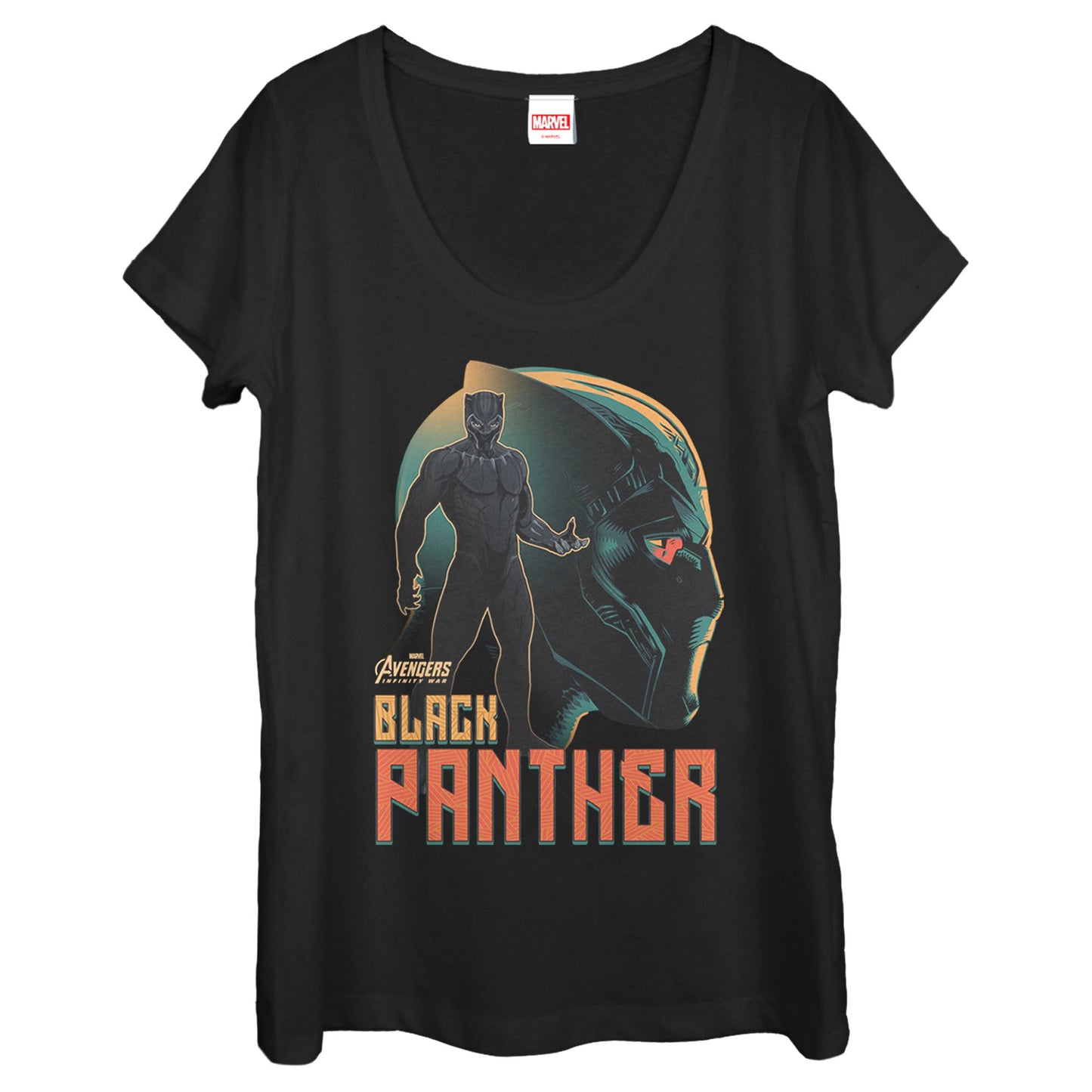 Camiseta de cuello redondo para mujer Marvel King Wakanda Sil