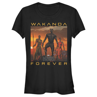 Junior's Marvel Wakanda Forever Graphic T-Shirt