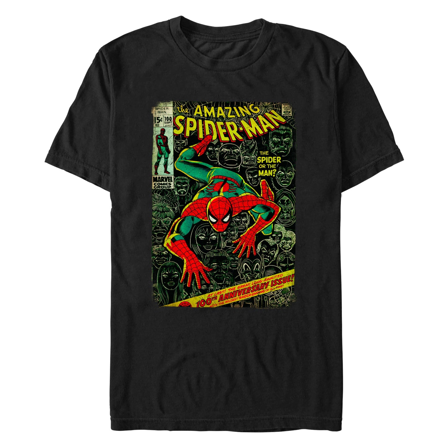 Camiseta de Hombre Marvel Spidey Portada Frontal