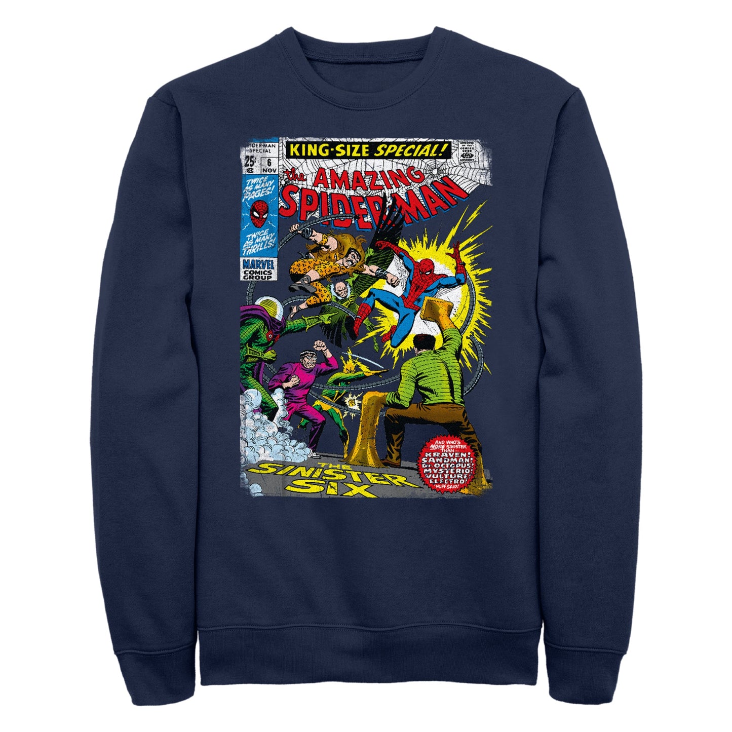Sweatshirt Comic Sinister6 Marvel pour hommes