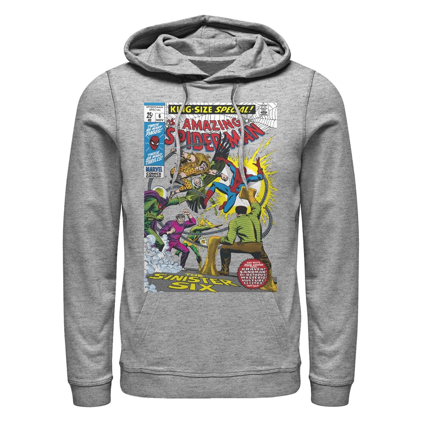 Sudadera ligera de cómic Sinister6 de Marvel para hombres