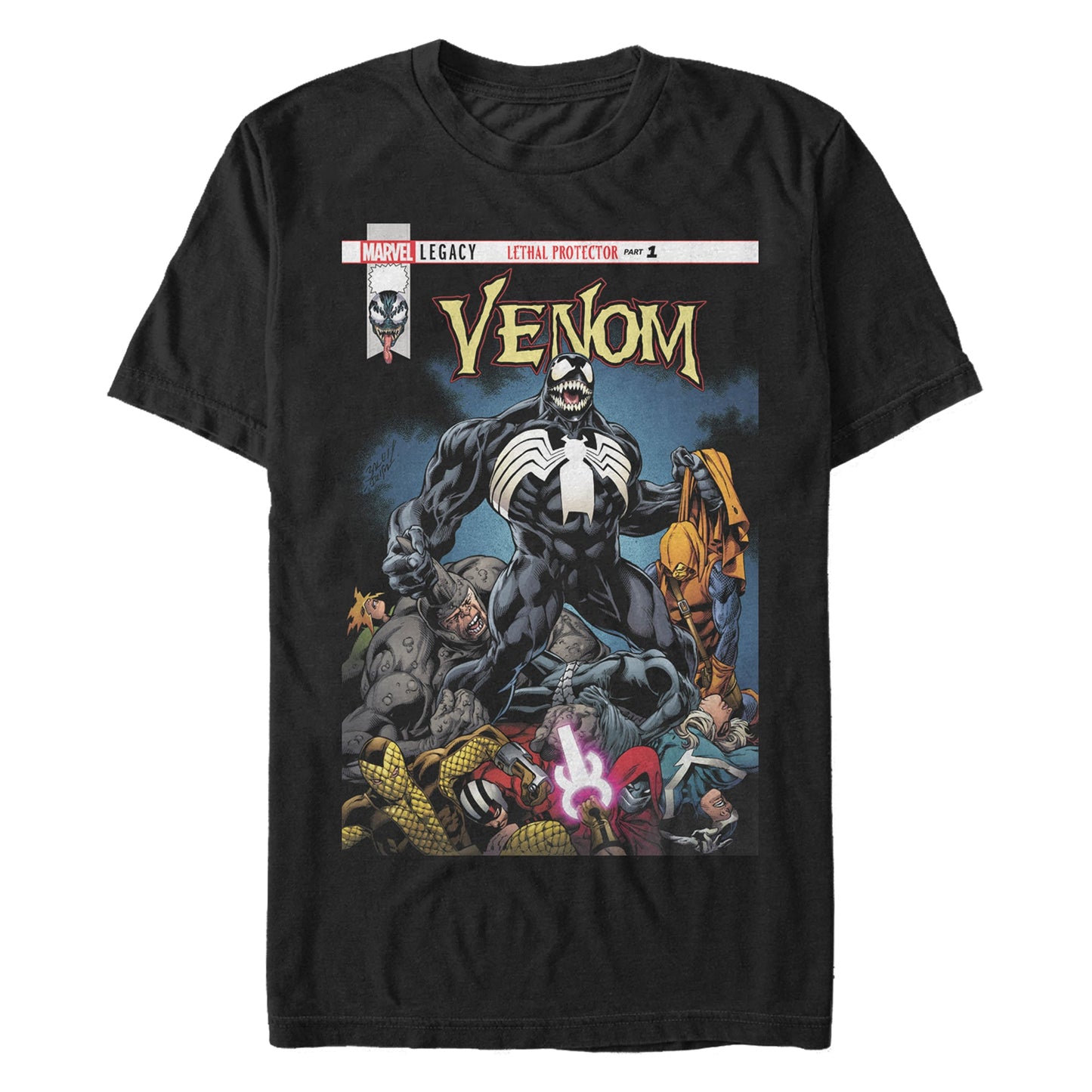 Camiseta para Hombre Marvel Venomized Cover