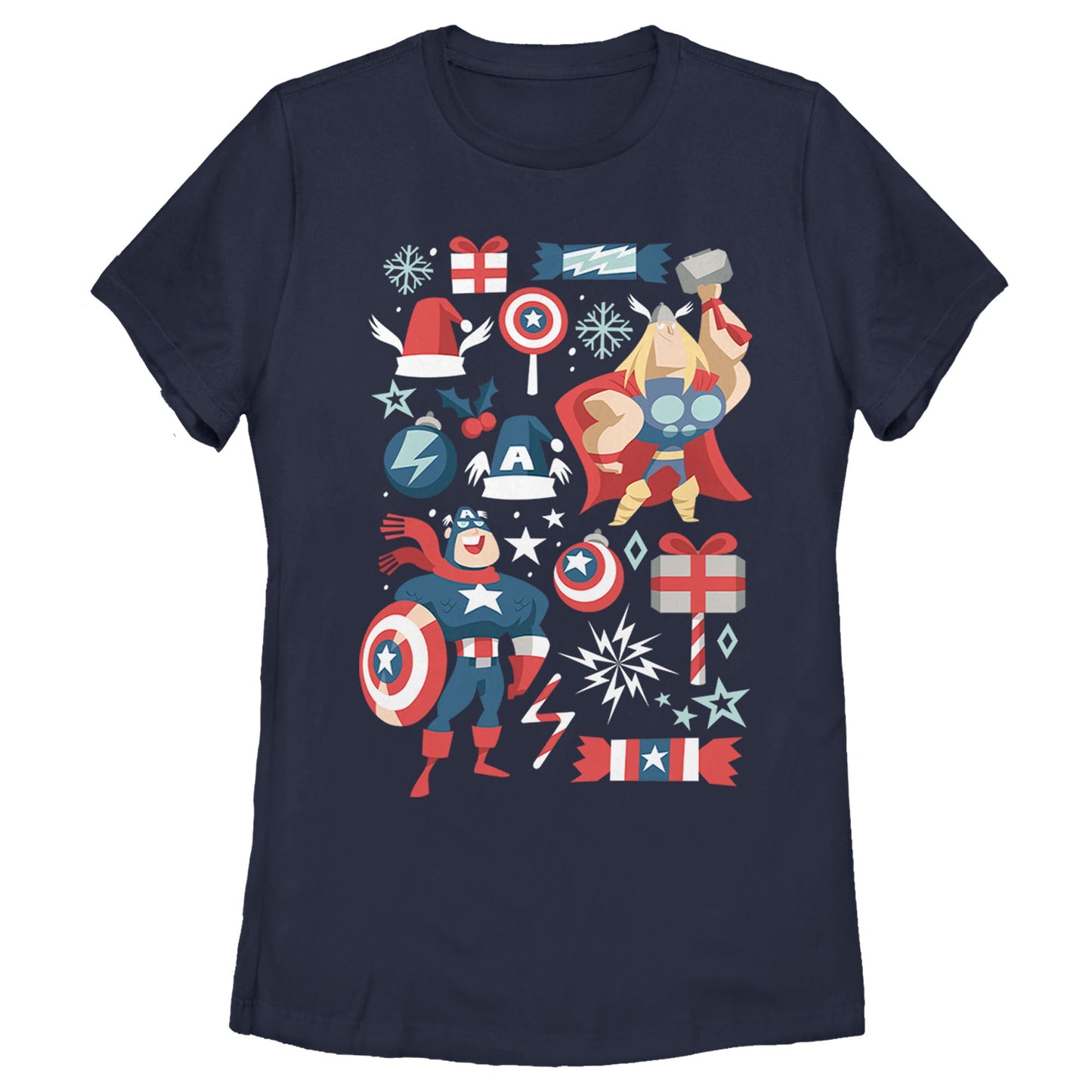 Camiseta de Mujer Marvel Holiday Mashup