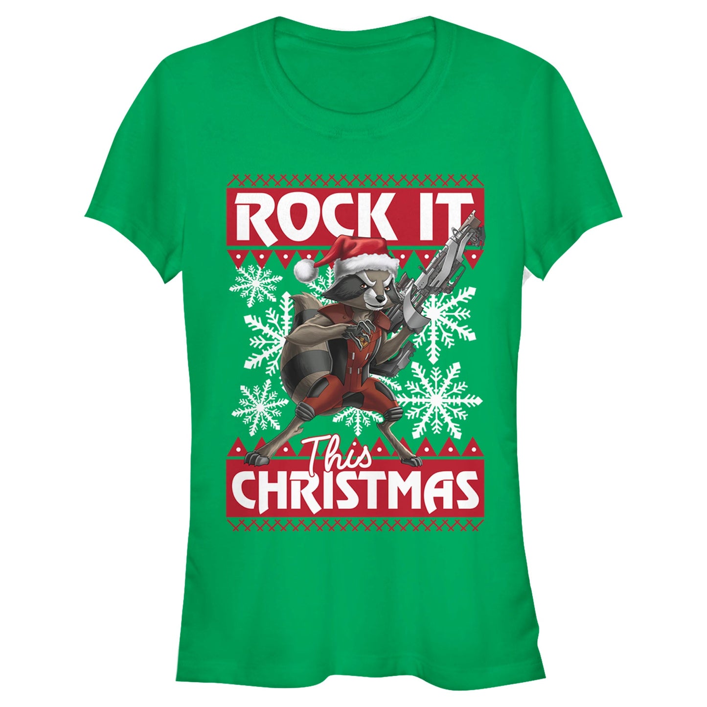 Camiseta de Navidad Marvel Rocket para Jóvenes
