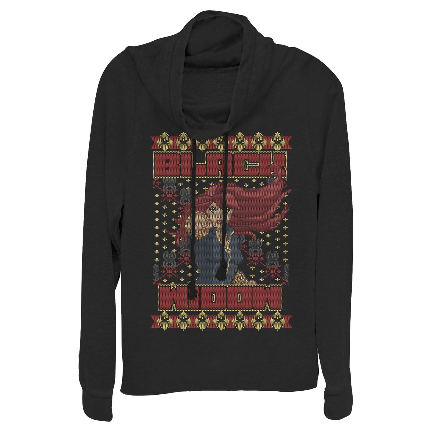 Sudadera con cuello de cowl de Marvel Black Widow para jóvenes