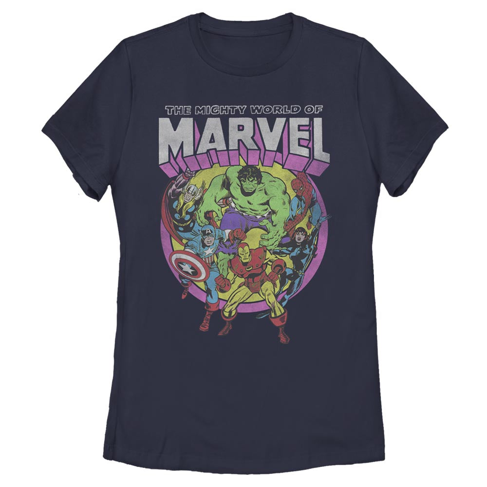 T-shirt Femme Marvel Neon Group