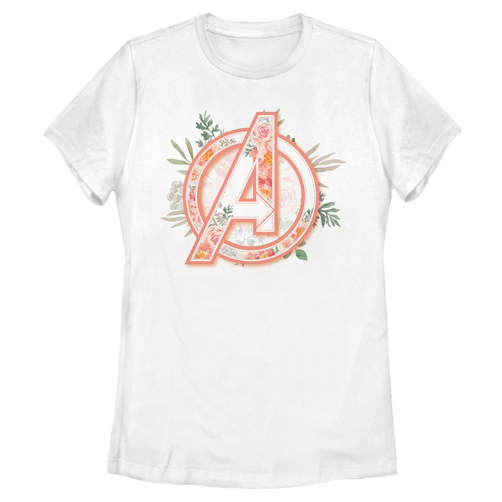 Camiseta Floral de Marvel Avengers para Mujeres