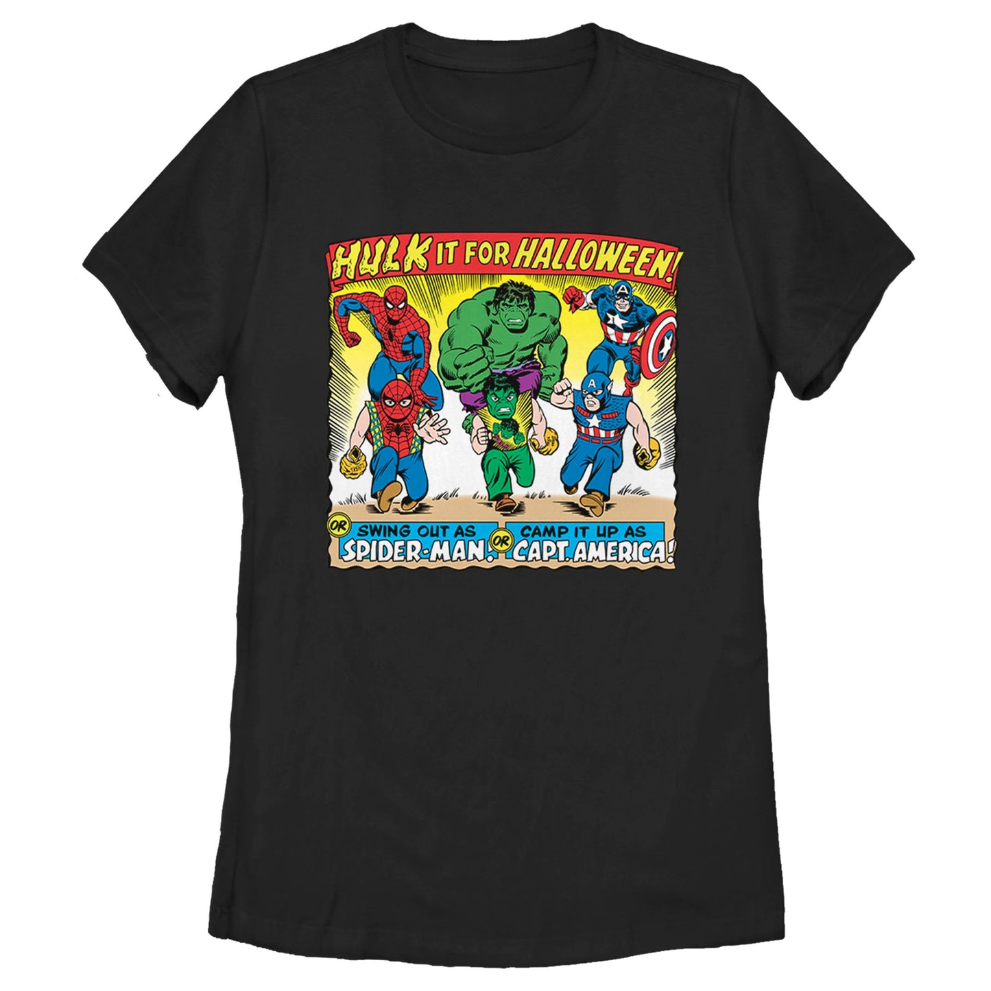 T-shirt graphique Halloween Marvel pour femmes