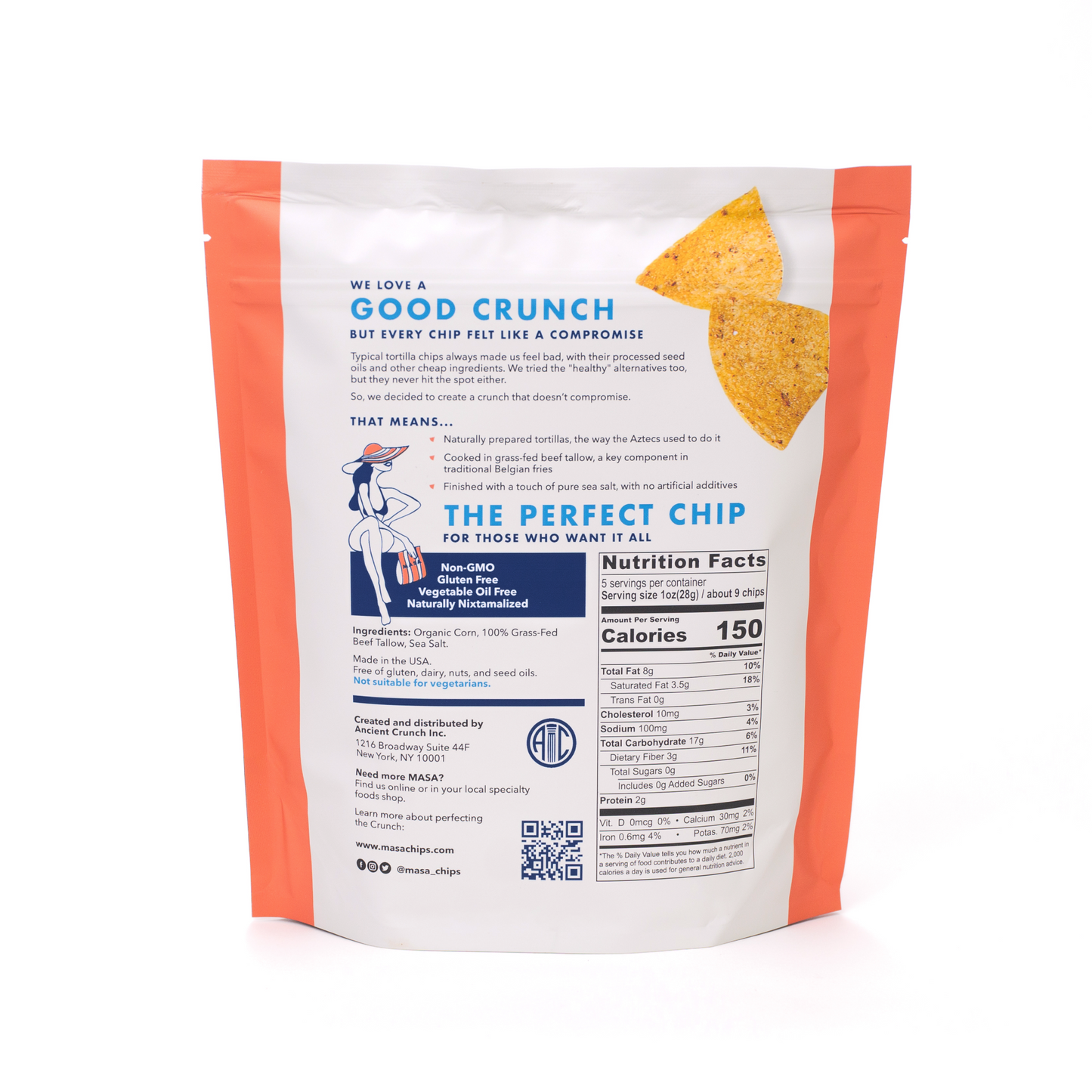 MASA Original Tortilla Chips - Handmade & Natural