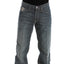 Men's Relaxed Fit Dark Stonewash Bootcut Jeans - Korvel