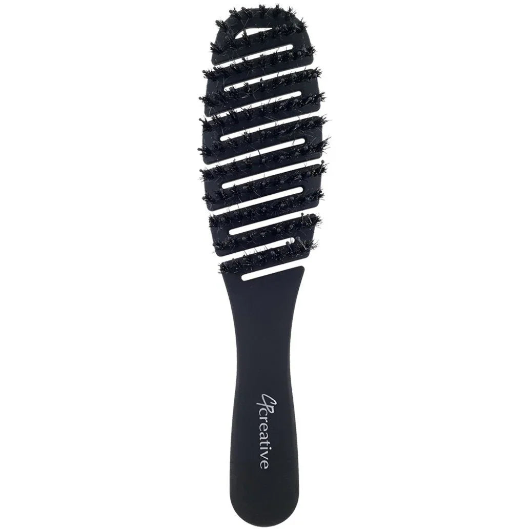 Brosse à cheveux Flexvent Petite à poils mixtes - Noir