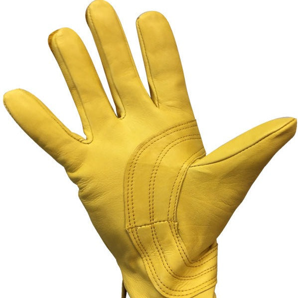 Premium Men's Tan Goatskin Leather Gloves - Korvel