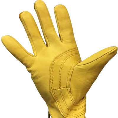 Premium Men's Tan Goatskin Leather Gloves - Korvel
