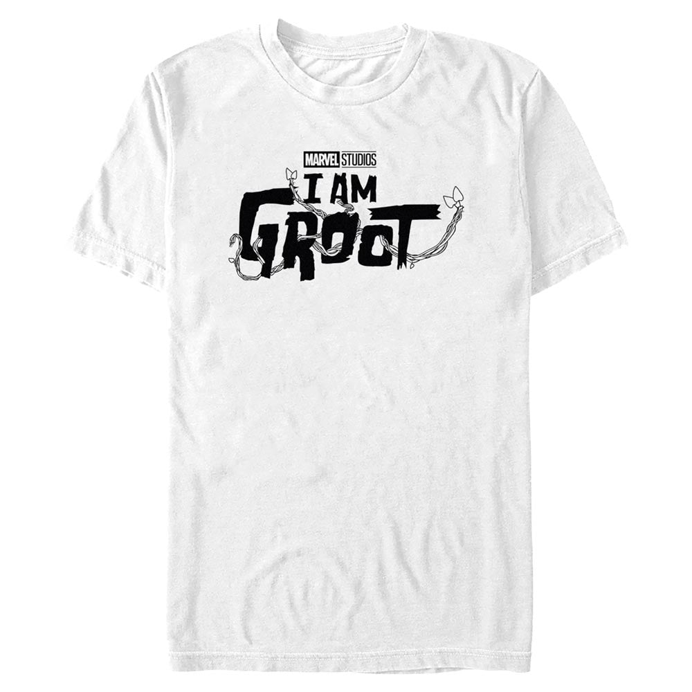 Camiseta de Logo Negro Groot de Marvel para Hombre