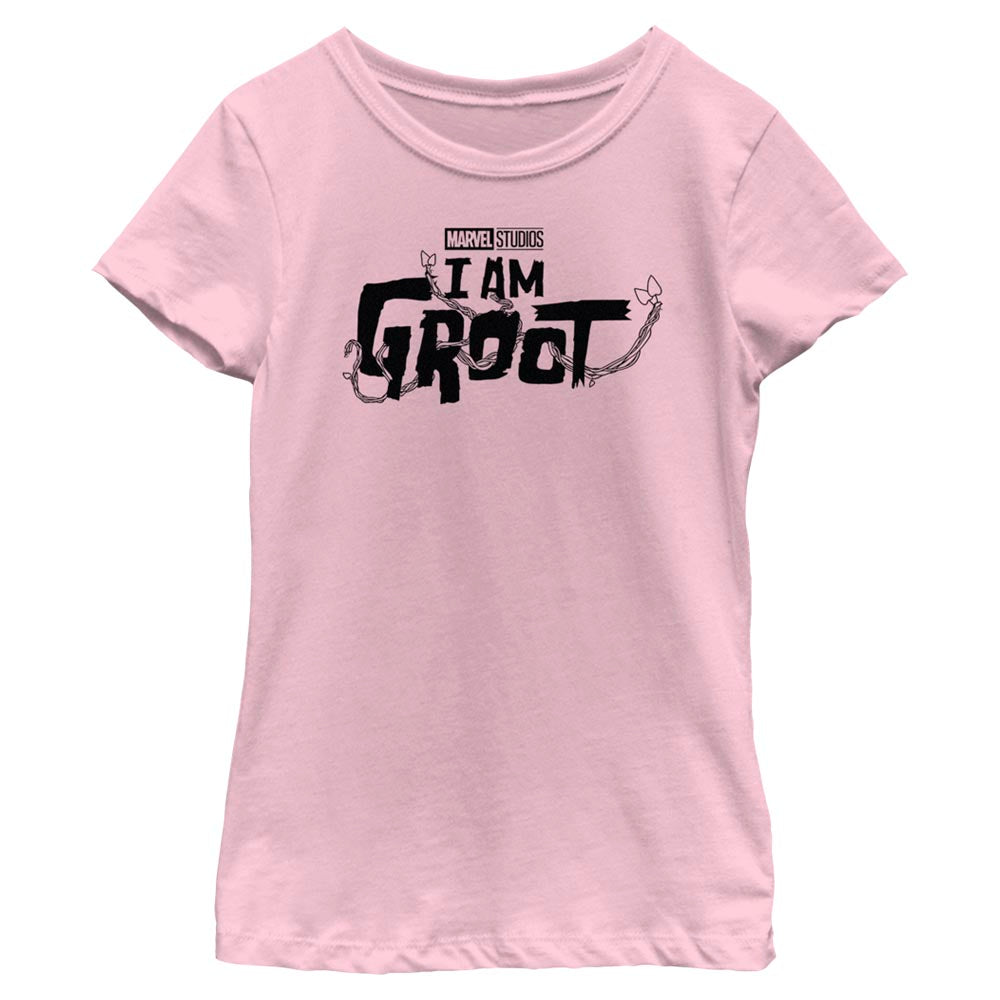 T-shirt noir avec logo Groot pour fille