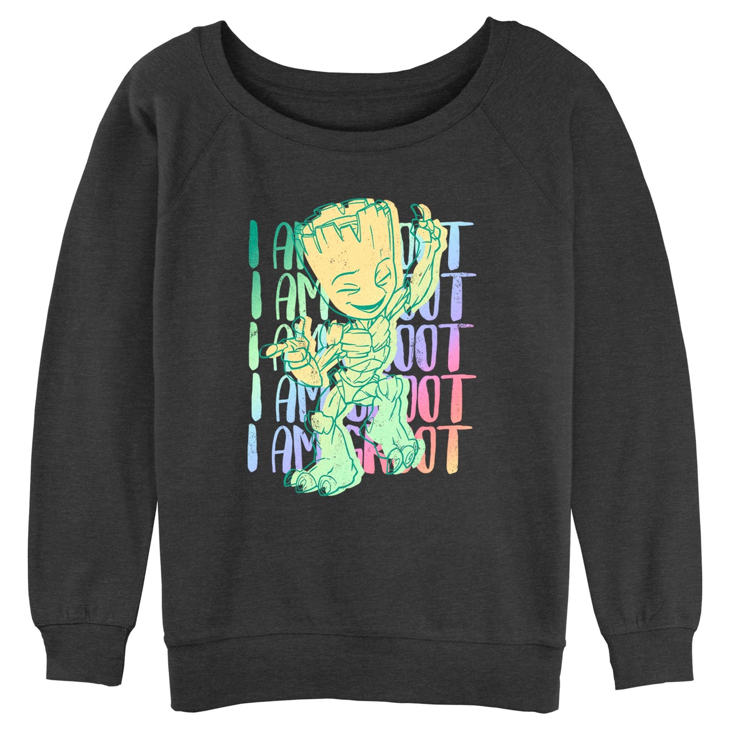 Pull-over Raglan Junior Marvel Groot Stack
