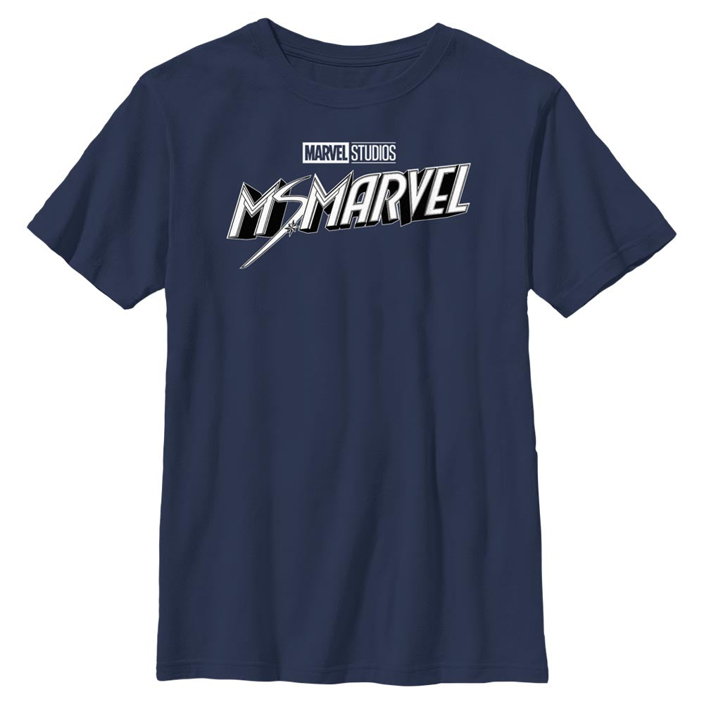 Camiseta Negra y Blanca de Marvel para Niños