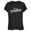 Camiseta Negra y Blanca de Marvel para Jóvenes