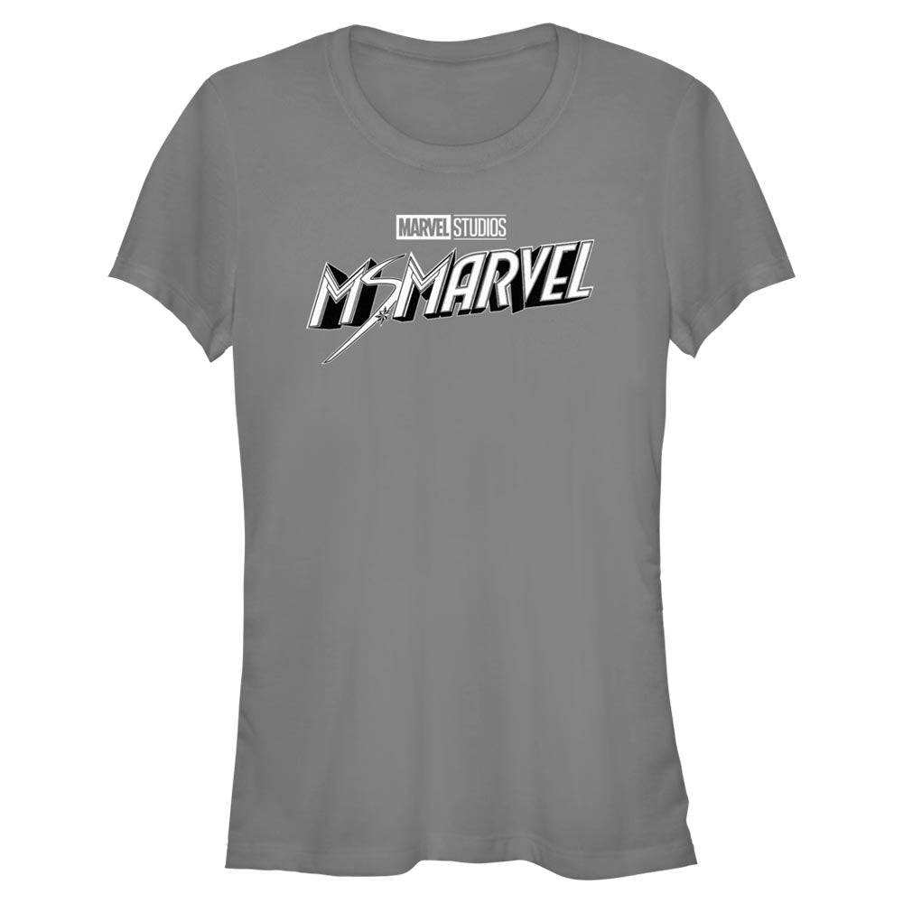 Camiseta Negra y Blanca de Marvel para Jóvenes
