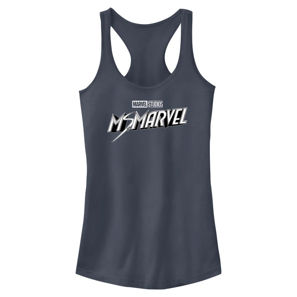 Camiseta sin mangas Marvel en blanco y negro para jóvenes