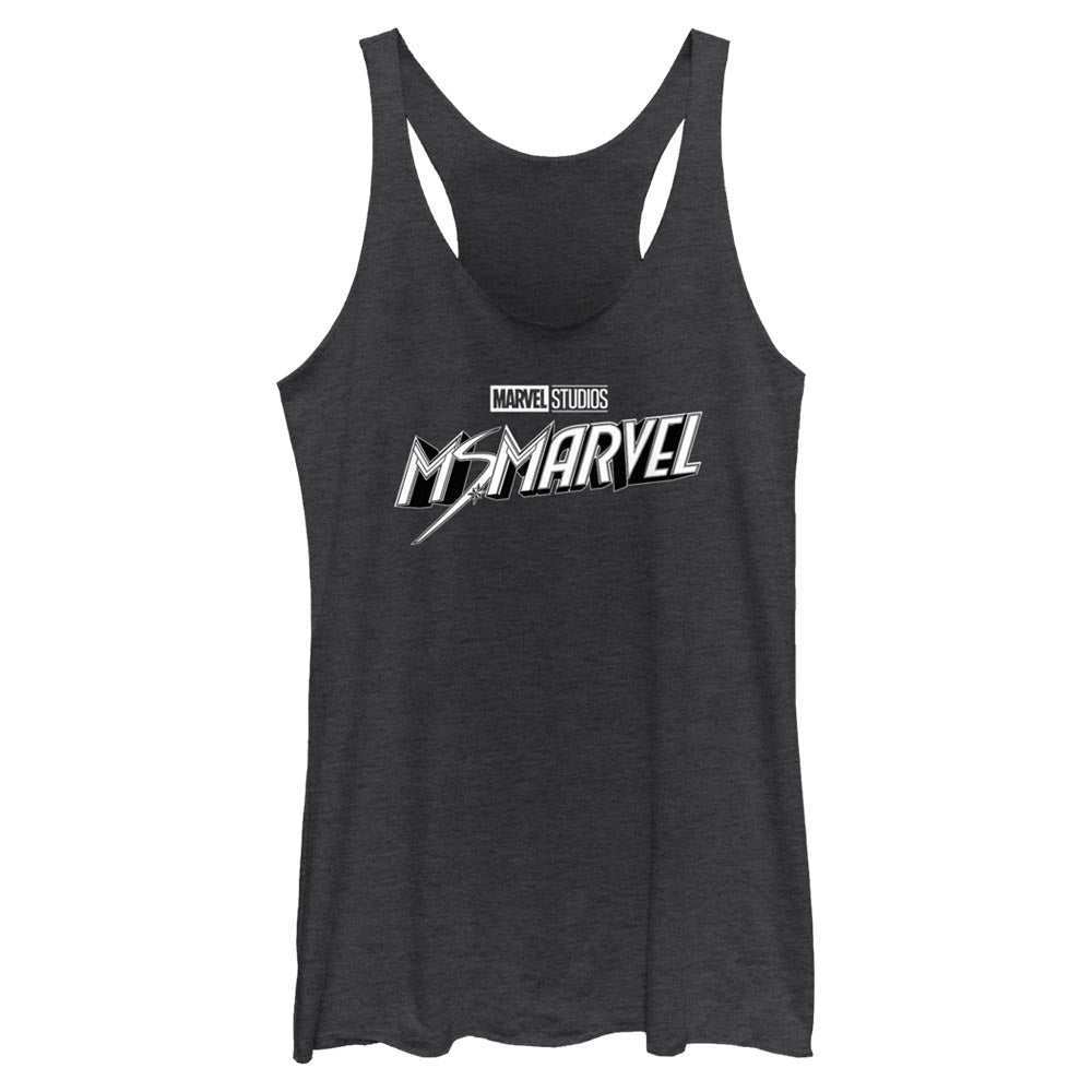 Camiseta sin mangas Marvel en blanco y negro para jóvenes