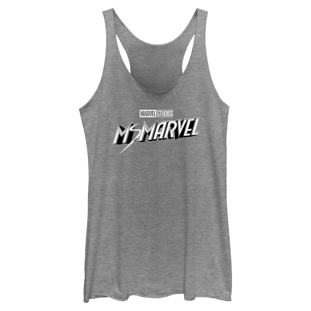 Camiseta sin mangas Marvel en blanco y negro para jóvenes